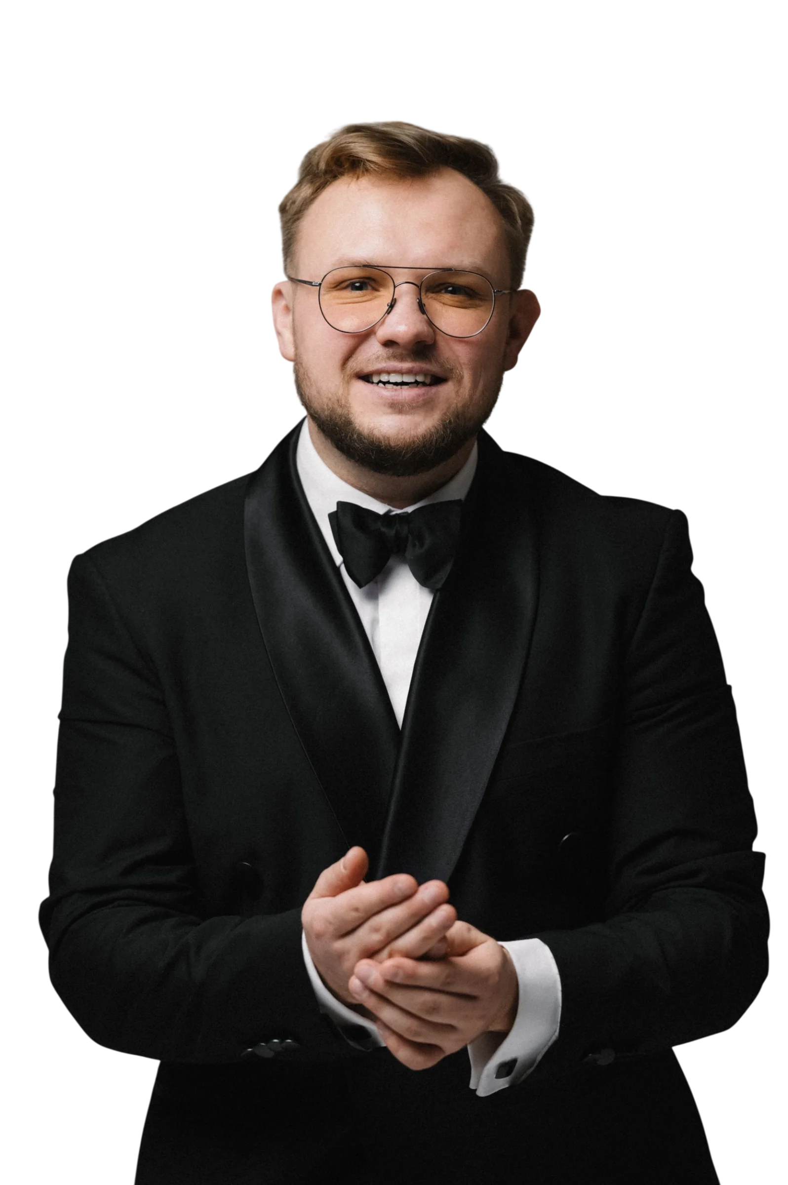 Портрет ведущего мероприятий Алексея Бортника